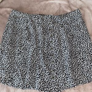 american eagle floral button skirt